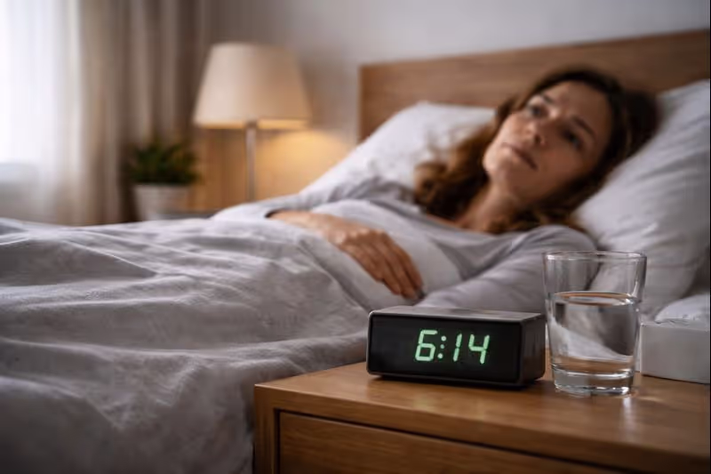 Early morning wake-up with anxiety symptoms